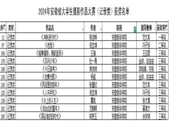 我校在2024年安徽省大学生摄影作品大赛中荣获佳绩